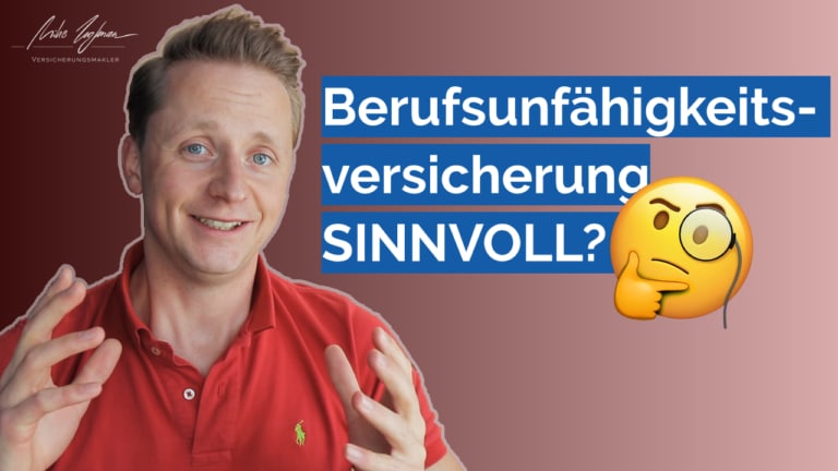 Berufsunfähigkeitsversicherung SINNVOLL? kurz & einfach erklärt
